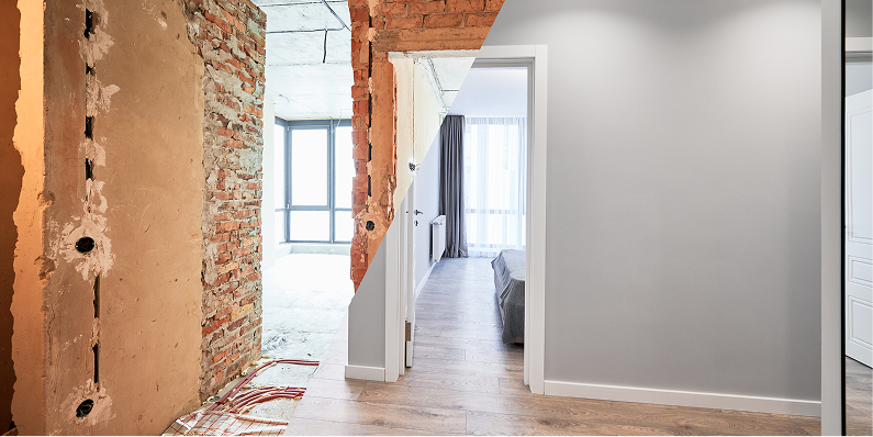 Apartament modern renovat de Alpinbist Construct în Cluj cu living spațios și finisaje premium